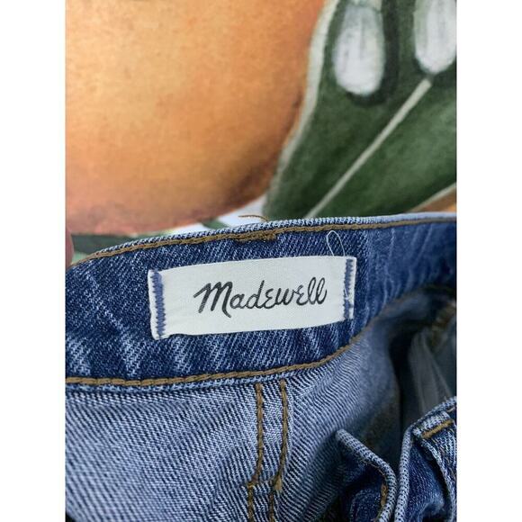 Madewell Size 23 The Perfect Jean Shorts Cotton Blend Blue - Picture 3 of 7
